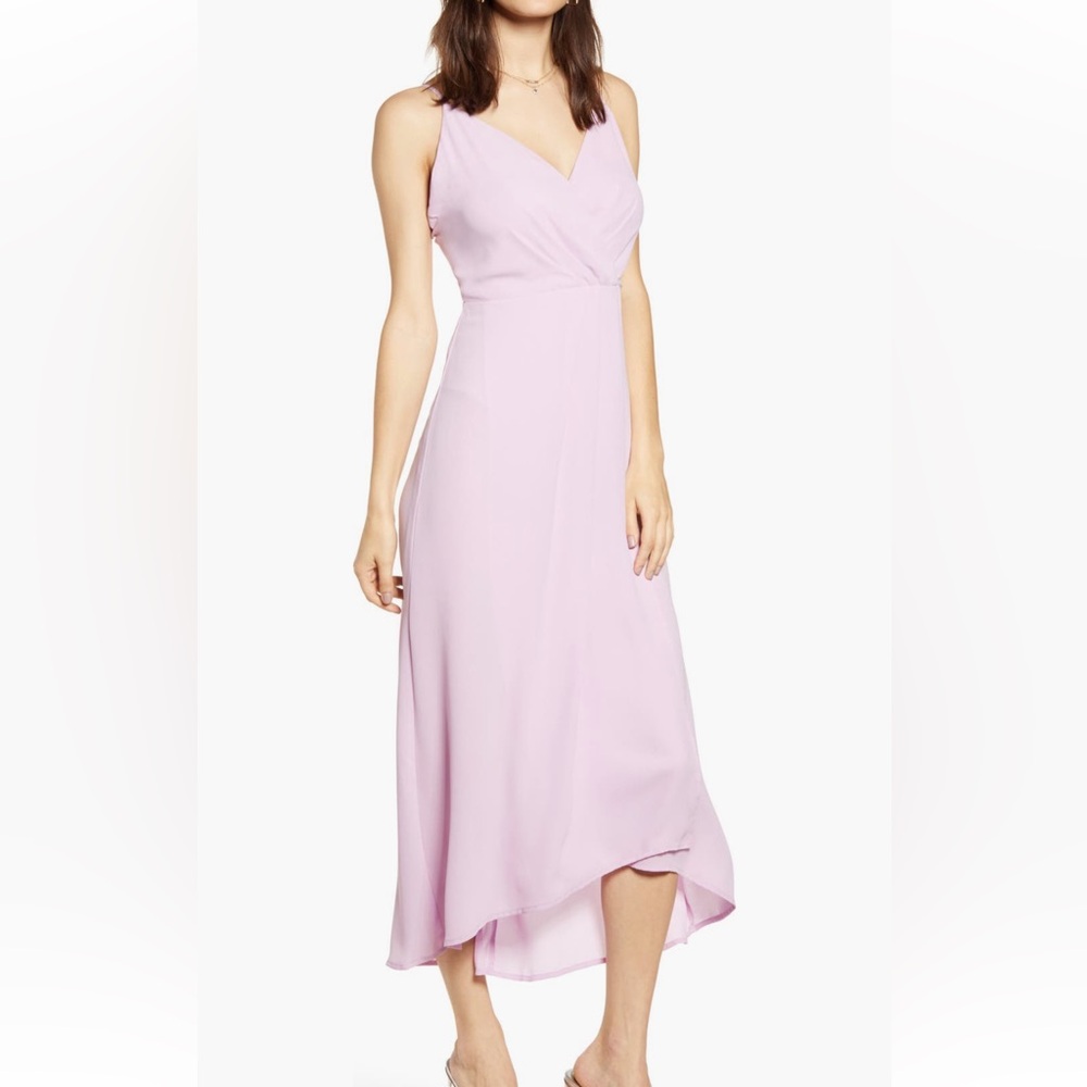All in Favor Pink Sleeveless Dress